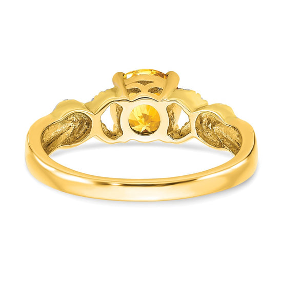 14k Two-tone Gemstone and Diamond Rings