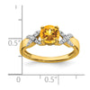 14k Two-tone Gemstone and Diamond Rings