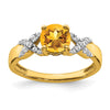 14k Two-tone Gemstone and Diamond Rings