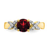 14k Two-tone Gemstone and Diamond Rings