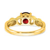 14k Two-tone Gemstone and Diamond Rings