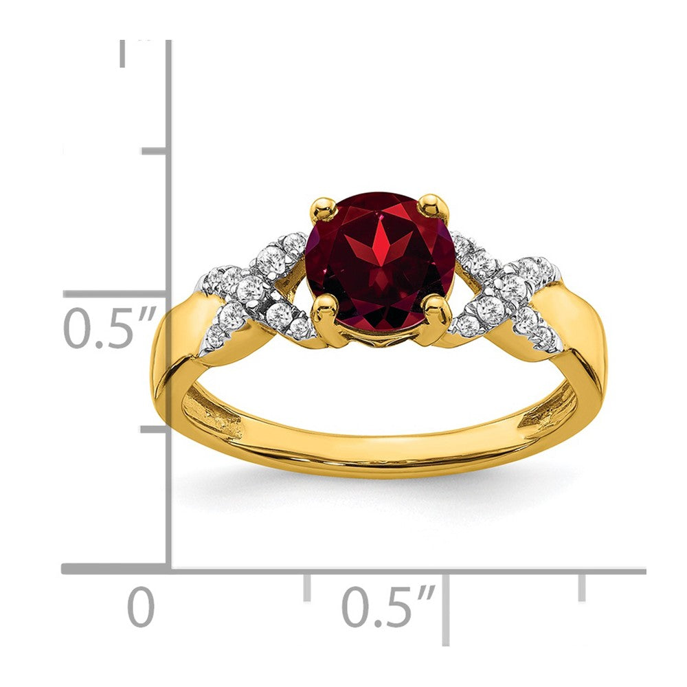 14k Two-tone Gemstone and Diamond Rings