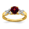 14k Two-tone Gemstone and Diamond Rings