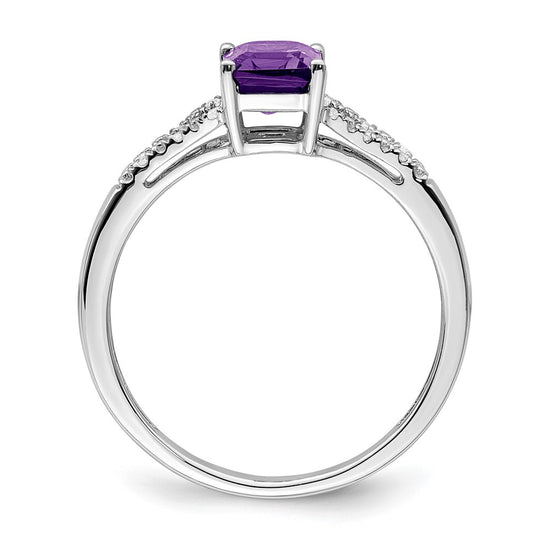 Emerald Cut Gemstone and Diamond Rings