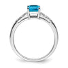 Emerald Cut Gemstone and Diamond Rings