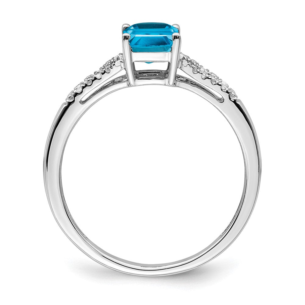 Emerald Cut Gemstone and Diamond Rings