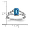 Emerald Cut Gemstone and Diamond Rings