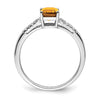 Emerald Cut Gemstone and Diamond Rings