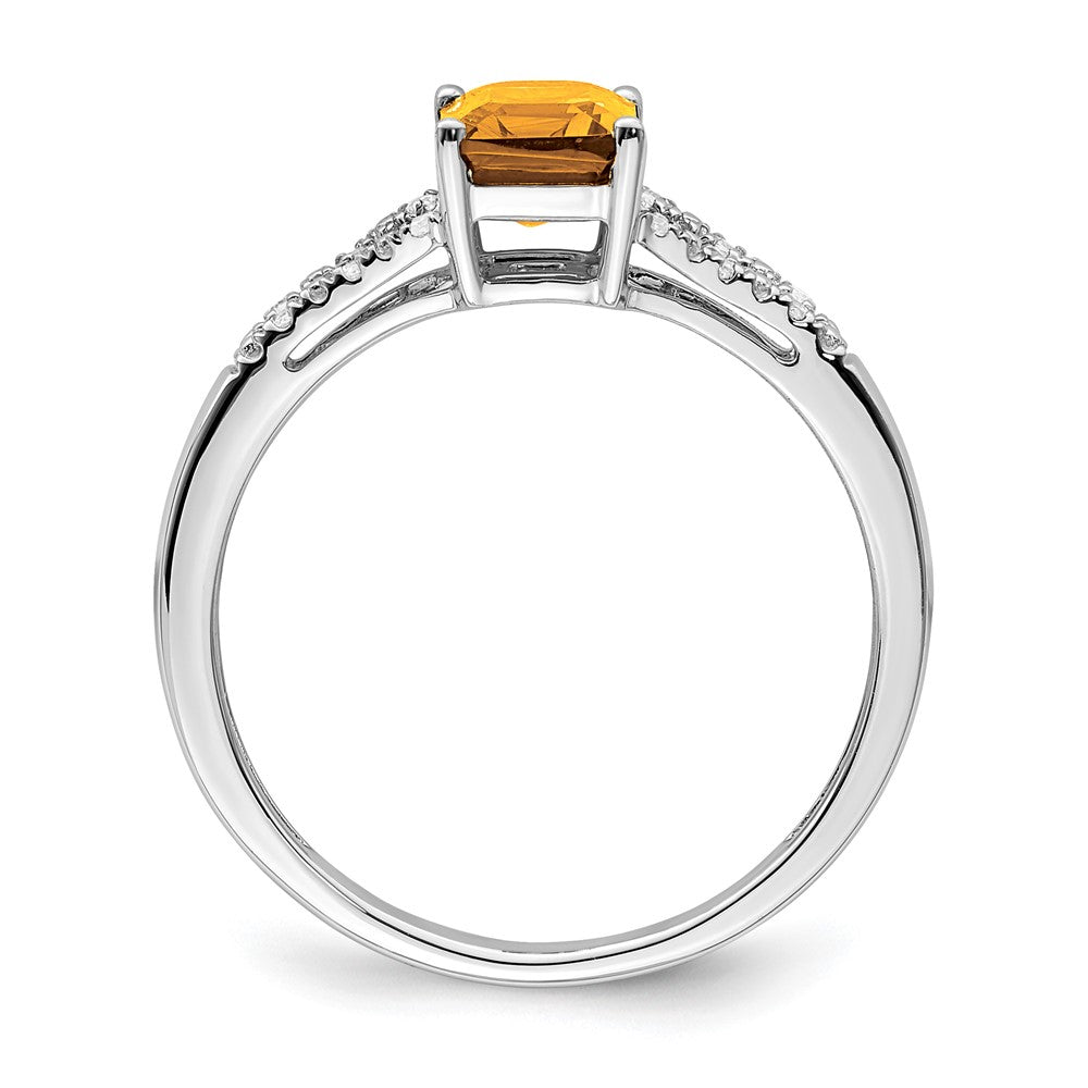 Emerald Cut Gemstone and Diamond Rings