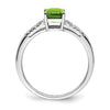 Emerald Cut Gemstone and Diamond Rings