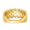 14K Pave 1/4 carat Complete Diamond Band