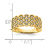 14K Pave 1/4 carat Complete Diamond Band