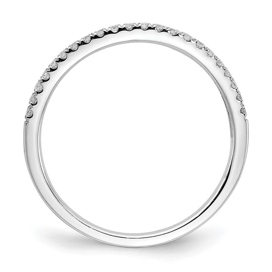 14k White Gold 1/6 carat Lab Grown Diamond VS/SI+ G+ Complete Wedding Band
