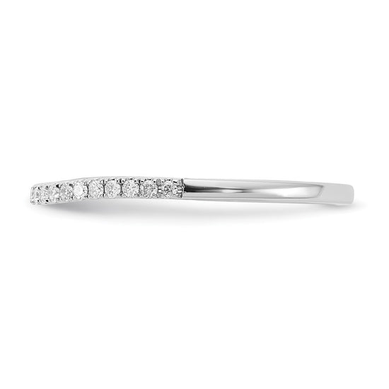 14k White Gold 1/6 carat Lab Grown Diamond VS/SI+ G+ Complete Wedding Band