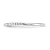 14k White Gold 1/6 carat Lab Grown Diamond VS/SI+ G+ Complete Wedding Band