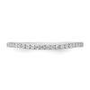 14k White Gold 1/6 carat Lab Grown Diamond VS/SI+ G+ Complete Wedding Band