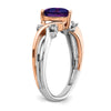 Two Tone Heart Gemstone & Diamond rings