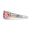 Two Tone Heart Gemstone & Diamond rings
