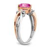 Two Tone Heart Gemstone & Diamond rings