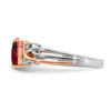 Two Tone Heart Gemstone & Diamond rings