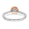 Gold Diamond Round Halo Engagement Rings