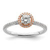 Gold Diamond Round Halo Engagement Rings