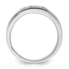 14k White Gold 1 1/2 carat Lab Grown Diamond VS/SI+ G+ Cluster Men's Ring