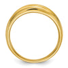 14k 1/5 carat Diamond Complete Men's Band : Satin E/W