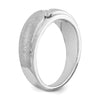 14k White Gold 3-Stone 1/6 carat Diamond Complete Men's Band