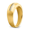 14k 11-Stone 1/4 carat Diamond Complete Men's Channel Band