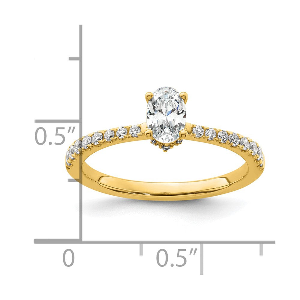 Lab Grown Diamond Oval Engagement Rings