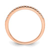 Blooming Bridal 14k Rose Gold 1/6 carat Diamond Complete Wedding Band