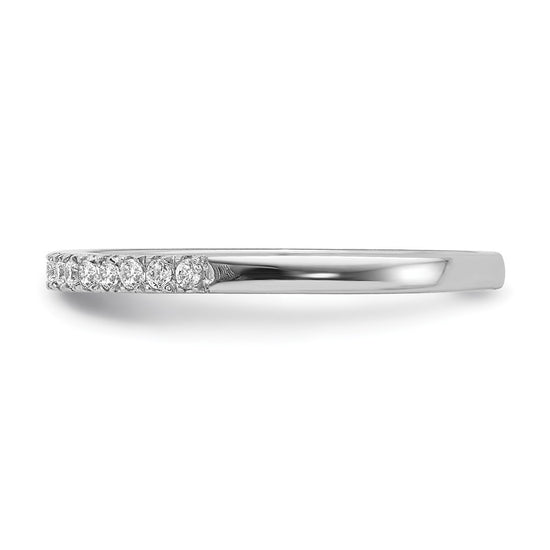 Blooming Bridal 14k White Gold 1/6 carat Diamond Complete Wedding Band