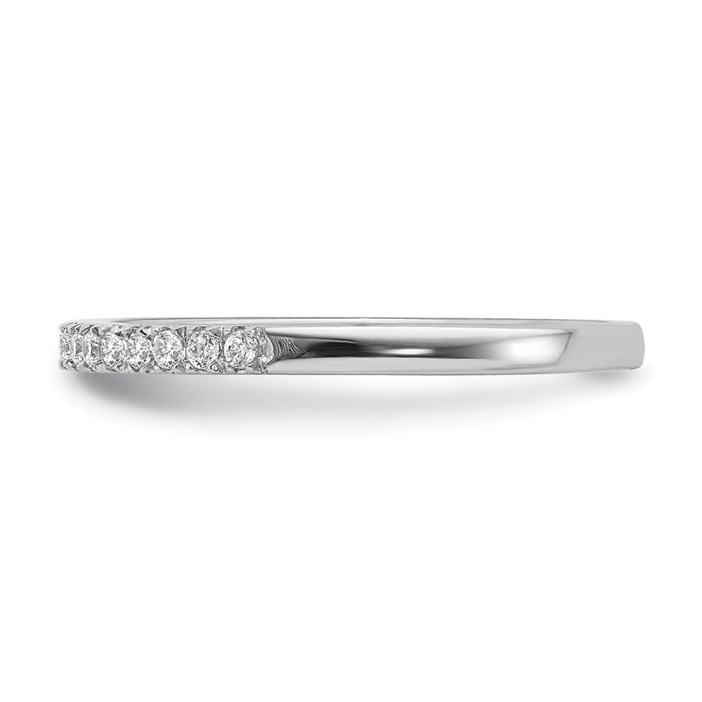 Blooming Bridal 14k White Gold 1/6 carat Diamond Complete Wedding Band