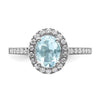 Gemstone & Diamond Halo Complete Engagement Rings