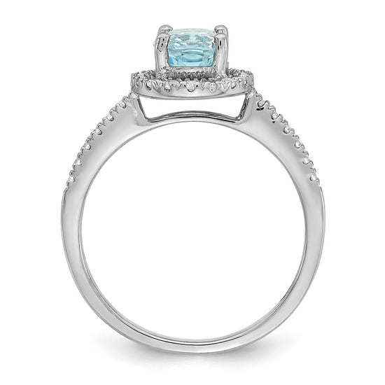 Gemstone & Diamond Halo Complete Engagement Rings