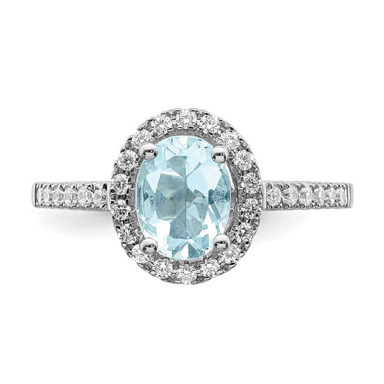 Gemstone & Diamond Halo Complete Engagement Rings