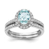 Gemstone & Diamond Halo Complete Engagement Rings