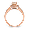 Gemstone & Diamond Halo Complete Engagement Rings