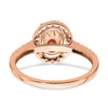 Gemstone & Diamond Halo Complete Engagement Rings