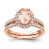 Gemstone & Diamond Halo Complete Engagement Rings