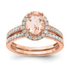 Gemstone & Diamond Halo Complete Engagement Rings