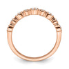 Blooming Bridal 14k Rose Gold 1/5 carat Diamond Set of 2 Complete Wedding Bands