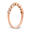 Blooming Bridal 14k Rose Gold 1/5 carat Diamond Set of 2 Complete Wedding Bands