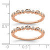 Blooming Bridal 14k Rose Gold 1/5 carat Diamond Set of 2 Complete Wedding Bands