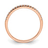 Blooming Bridal 14k Rose Gold 1/6 carat Diamond Complete Wedding Band