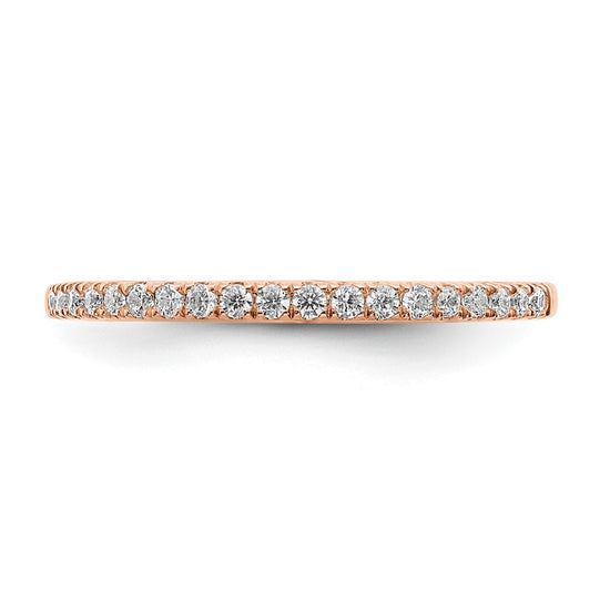 Blooming Bridal 14k Rose Gold 1/6 carat Diamond Complete Wedding Band