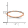 Blooming Bridal 14k Rose Gold 1/6 carat Diamond Complete Wedding Band