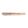 Pure Serenity 14k Rose Gold 1/15 carat Lab Grown Diamond VS/SI+ G+ Wedding Band