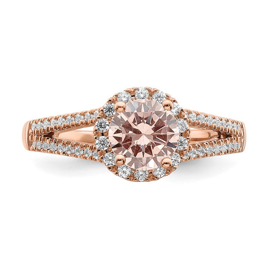 Diamond & Gemstone Halo Engagement Rings